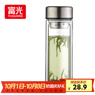 富光雙層玻璃杯大容量帶茶隔水杯高硼硅泡茶杯子商務(wù)男士辦公杯