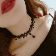 Mays WillDesert  choker鎖骨鏈 韓版蕾絲項鏈女簡(jiǎn)約短款流行脖子飾品脖鏈