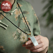 鳳凰涅磐玉項(xiàng)鏈女翡翠玉無事牌吊墜古風(fēng)國風(fēng)民族風(fēng)玉墜送女友老婆生日禮物 金線款、淺綠色翡翠（緬甸玉）