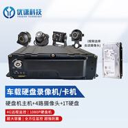 BSJ車載硬盤監(jiān)控錄像機(jī) GPS北斗4G視頻主機(jī)貨車渣土車公交車實(shí)時(shí)監(jiān)控 4G4路主機(jī)+4路攝像頭+1T硬盤
