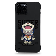 庫珀森 適用于iPhone13手機殼新款12promax防摔個(gè)性機械叮當貓12pro膚感無(wú)邊框后外殼 機械叮當貓【黑色】膚感無(wú)邊框 蘋(píng)果13