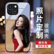 洛曼歐蘋果15手機(jī)殼來圖照片定制iPhone14promax13/12情侶8p玻璃殼/硅膠軟殼保護(hù)套 玻璃殼定制-下單型號圖片留言客服（黑邊） 其他型號下單留言客服（型號均有）