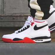 耐克（NIKE）男鞋秋冬季新款運動(dòng)鞋AIR JORDAN氣墊緩震中幫休閑籃球鞋 白/大學(xué)紅 BQ4212-100 40.5