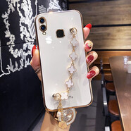 一玖順【配鋼化膜】vivo Y85A手機殼y89硅膠保護套軟殼手鏈條全包防摔輕薄時(shí)尚女款 Y85/Y85a【優(yōu)雅白】*全屏鋼膜