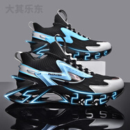 歐文7代856限量版杜蘭特10科比庫(kù)茲馬實(shí)戰(zhàn)黑色籃球鞋6 18221黑藍(lán) 43