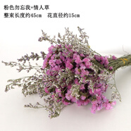 干鮮花真花ins風(fēng)干花花束家居擺設(shè)小清新客廳插花網(wǎng)紅裝飾品滿天星永生花 秋穎 一束粉色勿忘我