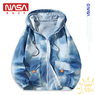 NASA BASE官方潮牌聯(lián)名外套男女款春夏季青少年漸變防曬衣服大碼皮膚衣夾克 D257藍(lán)色（防曬衣） 2XL （建議135-150斤）