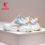 喬丹女鞋老爹鞋網(wǎng)面休閑韓版旅游學(xué)生復古運動(dòng)鞋慢跑步鞋 象牙色/淡灰綠（秋冬款） 35