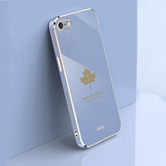 品美廉 PINMEILIAN 蘋果6plus直邊手機(jī)殼iPhone 6s電鍍閃粉軟殼6s plus全包鏡頭透明硅膠保護(hù)套 適用于 楓葉-煙灰色+屏幕膜 蘋果6s plus
