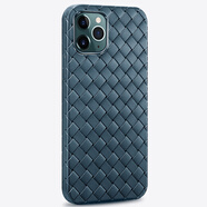 巨索 編織紋后殼蘋果16promax手機殼iPhone15Pro Max手機殼13Pro全包14pro保護散熱防摔保護殼超薄 銀灰色 iPhone14