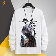 洛必達 火影忍者長(cháng)袖t恤男生秋季秋衣動(dòng)漫潮流韓版青少年學(xué)生帥氣上衣服 103 童裝 12 碼 35-40斤