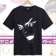 牧獸jojo的奇妙冒險周邊衣服 吉良吉影動漫二次元純棉短袖t恤男生夏季 黑T--人臉 XL--五分袖純棉面料