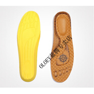 適配駱·駝木·林森紅·蜻·蜓吉普男皮鞋墊透氣防臭加厚減震板鞋鞋墊 淺棕色 39