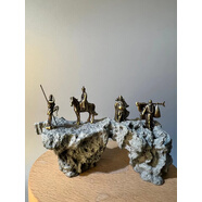 劉不丁禪意銅器迷你微型小擺件盆景奇石造景人物沙盤微景觀枯山水?dāng)[件 西游記一組