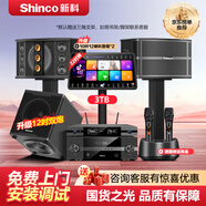 新科K7家用家庭ktv音響套裝唱歌全套設(shè)備點歌機一體機客廳家庭影院K歌音箱影音電器卡拉ok 雙10寸升級款+3T點歌機+充電麥+十二寸炮