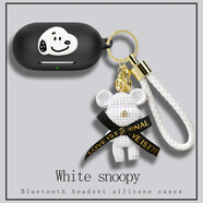 芬妮熙適用索尼WF-C710N耳機套WF-C510無(wú)線(xiàn)藍牙耳機保護殼WF-C500卡通貼防摔公仔c510保護套網(wǎng)紅時(shí)尚女款 連體式-黑殼-白色小狗【收藏+領(lǐng)結鈴鐺熊公仔】 索尼 WF-C500