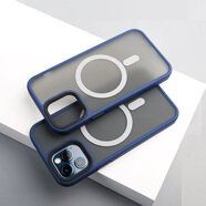SiUNYOO 蘋果13磁吸殼MagSafe磨砂膚感手機(jī)殼iPhone13promax四角防摔保護(hù)殼蘋果15PM 【深海藍(lán)】親膚磨砂磁吸保護(hù)殼 iPhone 13 Pro