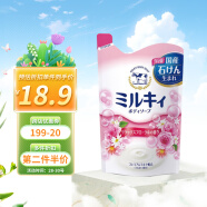 牛乳石碱（COW）美肤沐浴乳 替换装 花香沐浴露补充装360ml 日本进口 滋润保湿