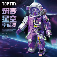 TOP TOY航天系列筑夢星空宇航員積木拼裝家居裝飾兒童玩具男孩生日禮物