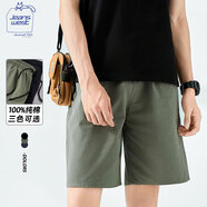 JEANSWEST CLUB真維斯休閑短褲男士純棉寬松透氣跑步籃球潮流五分運動沙灘褲男