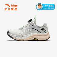 安踏兒童運(yùn)動(dòng)鞋男大童鞋2024秋冬商場(chǎng)同款旋鈕扣探野跑鞋 數(shù)字霧灰/銀色-1 35