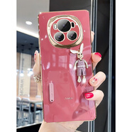 速舞 榮耀magic8手機殼女款可愛(ài)兔子鑲鉆magic6pro個(gè)性創(chuàng  )意magic6鏡頭全包magic7Pro防摔保護套 【山茶紅】電鍍水鉆兔子 榮耀 Magic6 Pro