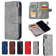 適用iphone14/13PRO手機(jī)殼7plus手機(jī)翻蓋插卡錢包XSMAX蘋果保護(hù)套 灰色 iPhone 5/5S