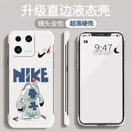 MOWEISI 小米13手機(jī)殼13pro無(wú)邊框手機(jī)套男女保護(hù)套半包磨砂卡通彩繪定制防摔超薄硬殼新款 【小米13】黑勾史迪奇