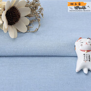 旭禾象刺繡diy繡布素色純色亞麻布料繡花布蘇繡手工刺繡專(zhuān)用布料2023 淺藍色50*140cm