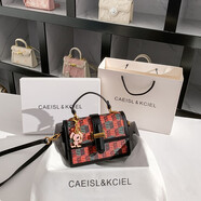 CAEISL & KCIEL小&ck2025新款女包小眾原創(chuàng)高級(jí)感手提包立體感酒神包結(jié)婚包 黑色 專柜高檔品質(zhì)
