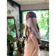 繆色（MiU Se）夏季大蝴蝶結(jié)飄帶發(fā)夾女感后腦勺頂夾彈簧夾發(fā)卡夾子發(fā)飾頭飾 純欲紫 蝴蝶結(jié)彈簧夾