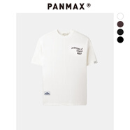 潘·麥克斯（PANMAX）PANMAX短袖男春夏季美式白色寬松大碼半袖休閑情侶短袖T恤男款 白色 2XL