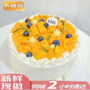 许愿一刻生日蛋糕预定送女朋友儿童老婆祝寿新鲜水果当天日送达同城配送 木糖醇蛋糕 6寸
