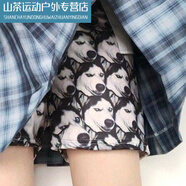許棋杏看你馬jk安全褲 網(wǎng)紅打底褲女生搞笑內褲薄防狗頭褲你看 哈士奇你楸啥 M