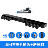 HKMW索尼機SONY同款電視音響客廳5.1回音壁家用K歌家庭影院投影儀長條音箱低音炮 L5環(huán)繞音效+話筒(無低音炮) 標配