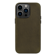 Sipolg 蘋(píng)果13手機殼iphone13/promax/保護套德國ISA油蠟真皮磁吸全包防摔硬殼 6.1寸 13pro 橄欖綠