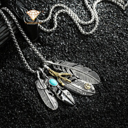 芊芽輕奢品牌項鏈男個(gè)性潮人嘻哈配飾男士毛衣鏈吊墜掛飾掛件飾品女 1##