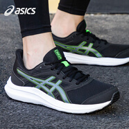 asics亞瑟士男鞋夏季運動鞋新款緩沖減震網(wǎng)面透氣跑步鞋子男馬拉松跑鞋 黑色/深灰綠008 41.5