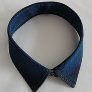 特奇瑪襯衣領(lǐng)子替換單獨襯衫領(lǐng)子時(shí)尚百搭韓版通勤OL尖領(lǐng)白色男42碼40假 牛仔單領(lǐng)領(lǐng)圍40