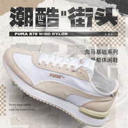 彪馬（PUMA）官網(wǎng)男鞋女鞋 低幫耐磨輕質(zhì)戶外運動休閑鞋時尚撞色慢跑鞋 392901-15-米白色/金色 36