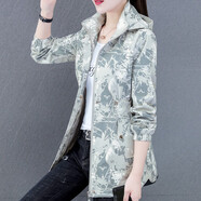 帝黛（DIDAI）外套女春秋新品2025年女裝短款沖鋒風衣運動韓版女士衛(wèi)衣夾克連帽 米灰【店長推薦】 XL建議（115-130）斤