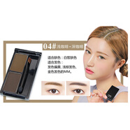 novo立體三色眉粉鼻影高光三合一防水防汗持久不脫色女初學(xué)者自然學(xué)生 4#淺咖啡+深咖啡