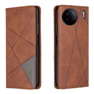 簡(jiǎn)魅 適用vivo X90Pro手機(jī)殼X90 5G翻蓋皮套X90pro+保護(hù)套錢包插卡款式男女款防摔 vivo X90棕色 配全屏軟膜+手掛繩