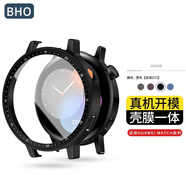 BHO【熱銷(xiāo)10萬(wàn)+】適用華為gt5/5pro保護殼一體手表膜watch5/4pro鋼化膜fit4/pro/gt4/3pro保護套防摔 GT3-42mm【殼膜一體·帶刻度-黑色】