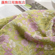 煕枫（XIFENG）做夏天衣服的布料 夏季连衣裙半身裙衣服色织提花面料桌布 桌布装饰布