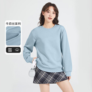 班尼路（Baleno）圓領薄款衛(wèi)衣男女2025春秋季時尚慵懶風無帽套頭外套長袖T恤上衣