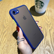 今舞 適用蘋(píng)果8手機殼iphone7/8plus保護套se2硅膠se3全包軟邊防摔硬殼磨砂男女款潮牌 蘋(píng)果7/8/SE2/SE3-4.7寸-藍色