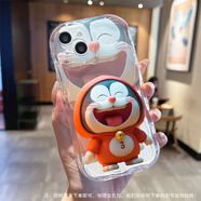 第一季 紅米note12防摔手機殼保護套 紅米note12pro曲邊相框tpro波浪軟殼網(wǎng)紅女款 透明-開心哆啦 紅米note12pro