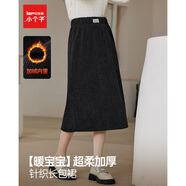 IEF/愛依服半身裙2025新款冬季時(shí)尚百搭松緊腰修身氣質(zhì)針織長(zhǎng)包裙 黑 M