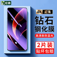 紐霸 適用堅果Pro3鋼化膜錘子防窺全玻璃手機膜抗藍光保護膜電競磨砂防指紋防爆貼膜 【堅果Pro3】升級護眼抗藍光2片裝 貼壞包賠